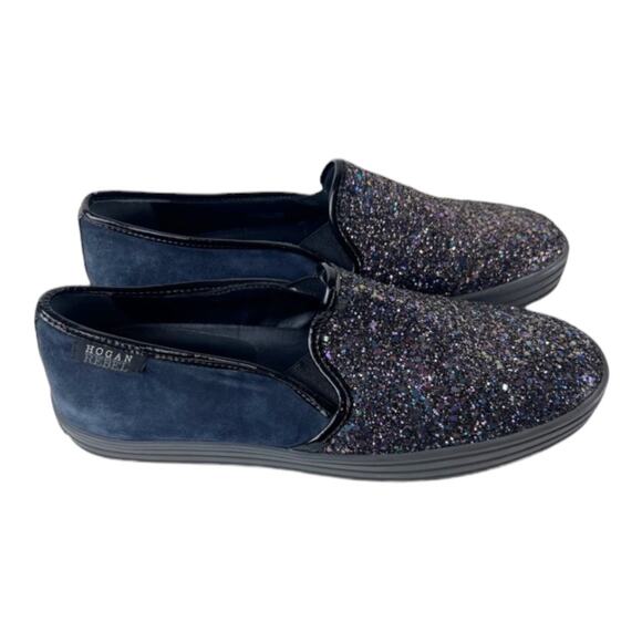 Hogan Rebel R141 Suede Slip On Sneakers Size 39 EU - Picture 2 of 10